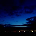 Ночное небо над Северодвинском.
