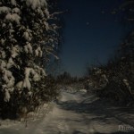 Пригород - ночной Северодвинск